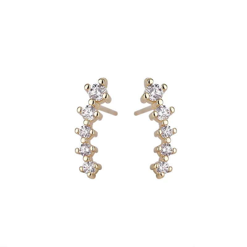 Mini Candy Flower Earrings for Women Hypoallergenic Stud Jewelry Gold & Silver