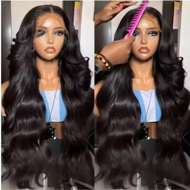 Body Wave Lace Front Wig Human Hair Glueless Brazilian HD Transparent Lace for Women