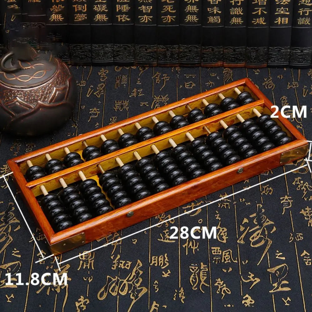 Wooden Abacus 13-Digit Counting Rack Educational Math Toy Montessori Learning