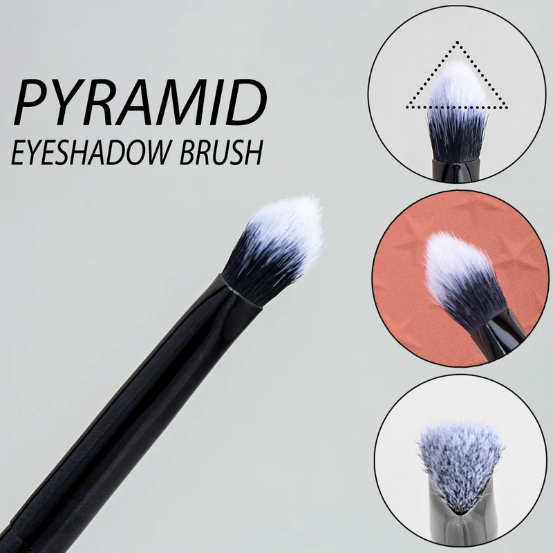 Angled Concealer Brush for Precise Makeup Application - Synthetic Hair, Wooden Handle