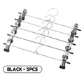 5pcs Metal Clothes Hangers Anti-Slip Windproof Skirt Pants Wardrobe Support