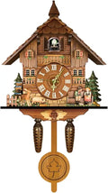 Nordic Wall Clock with Cuckoo Sound - Living Room Bedroom Office Decor