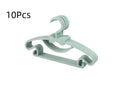 Baby Clothes Hangers 10-Pack Kids Wardrobe Display Clips Non-Toxic Plastic