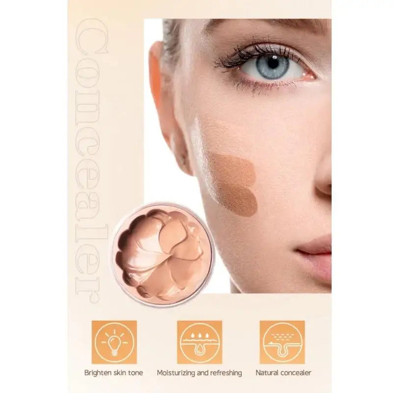 Full Coverage Waterproof Liquid Concealer for Flawless Makeup - Long Lasting & Natural Finish
