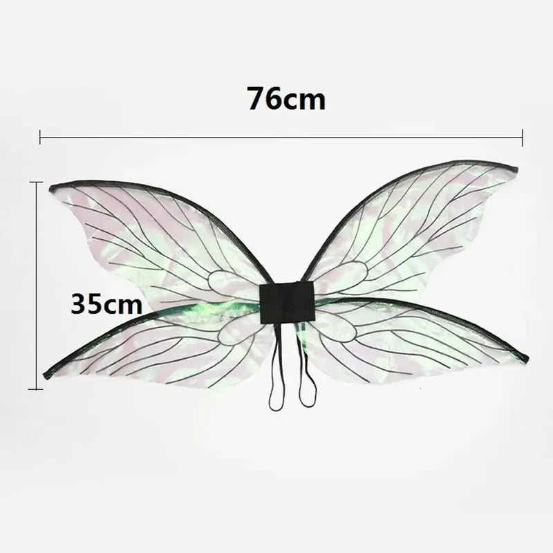 Colorful Fairy Wings for Girls Halloween Costume Cosplay Party Accessories