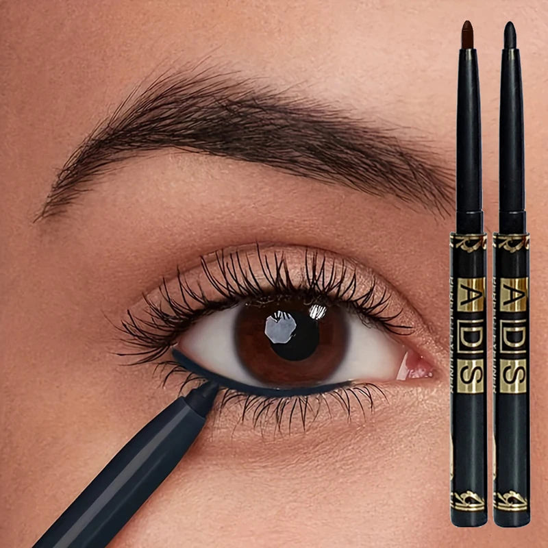 Waterproof Gel Eyeliner Pencil Set - Quick Dry, Long-Lasting, Matte Finish