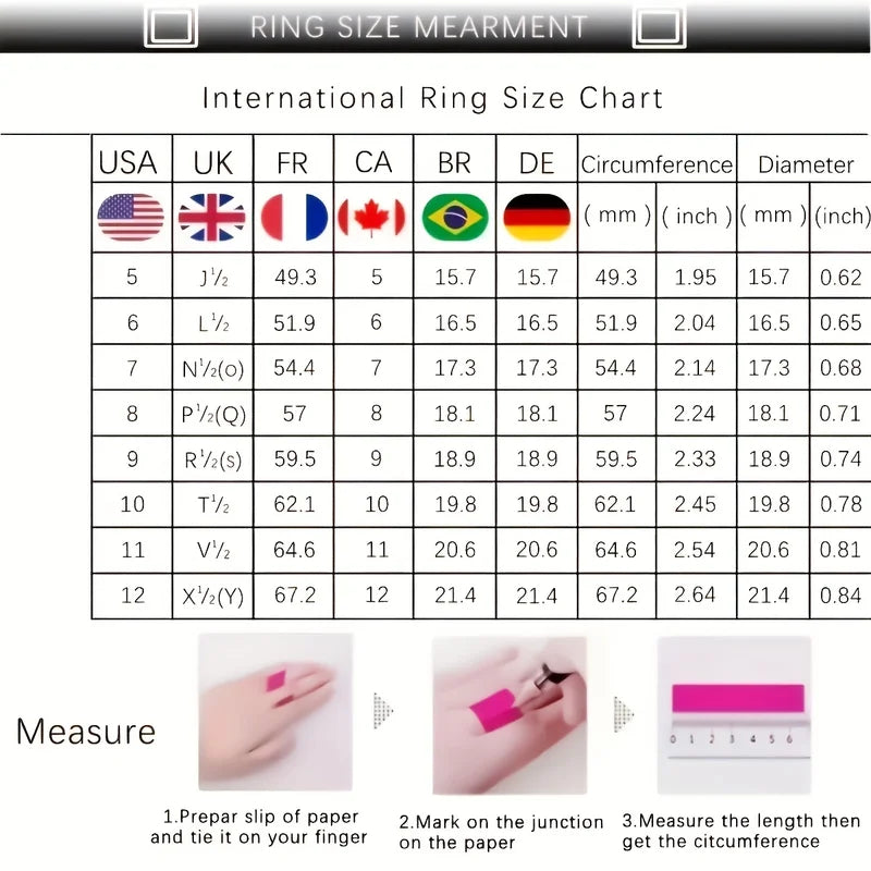 925 Sterling Silver Zirconia Diamond Ring Women Slim Rose Gold Wedding Party Gift