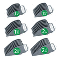 Hair Clipper Guide Comb Attachments Set - 6 Sizes for Wahl & Trimmers