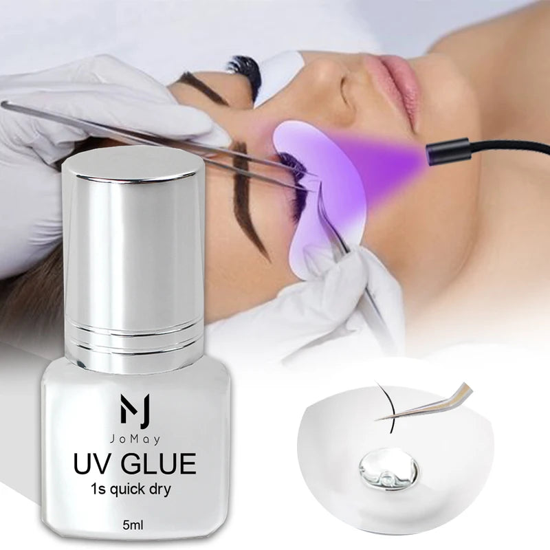 UV Lash Glue 5ML Waterproof Eyelash Extension Adhesive Fast Curing