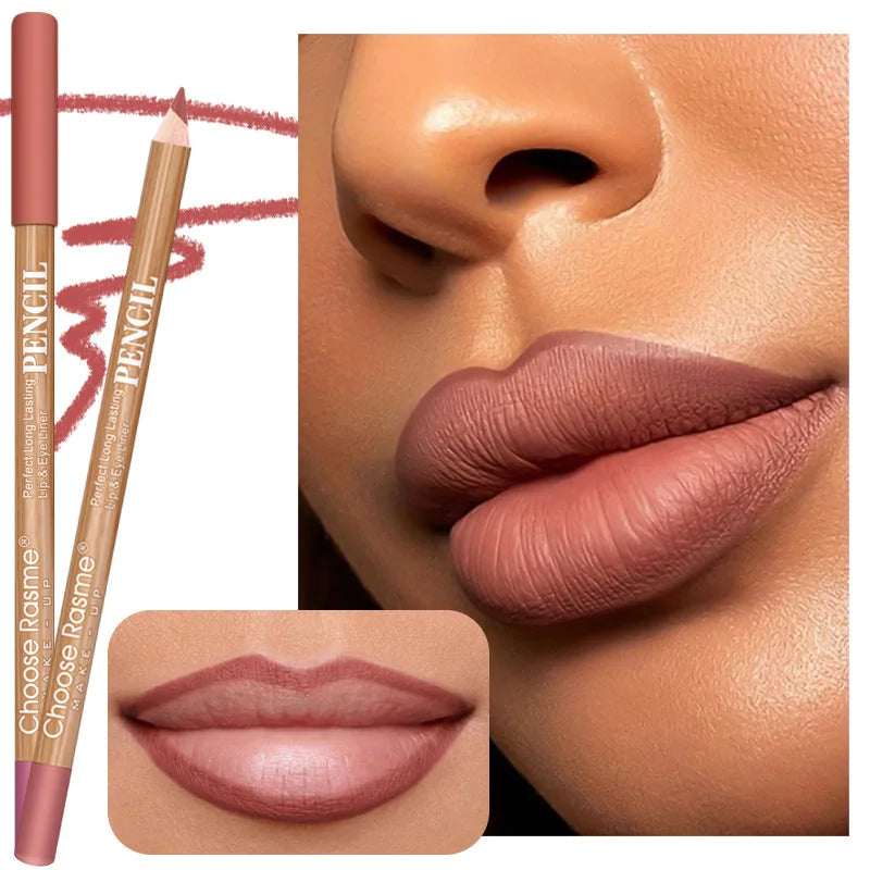 Matte Lip Liner Pencil Set - Waterproof & Long-Lasting Lip Makeup Kit