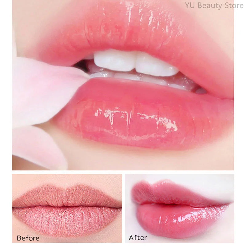 6 Colors Lip Plumping Gloss with Instant Volume Hydrating Serum - Moisturizing Lip Oil
