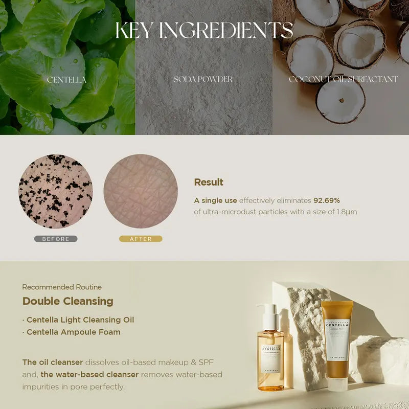 Gentle Facial Cleansing Foam with Centella for Sensitive Skin - 125ml