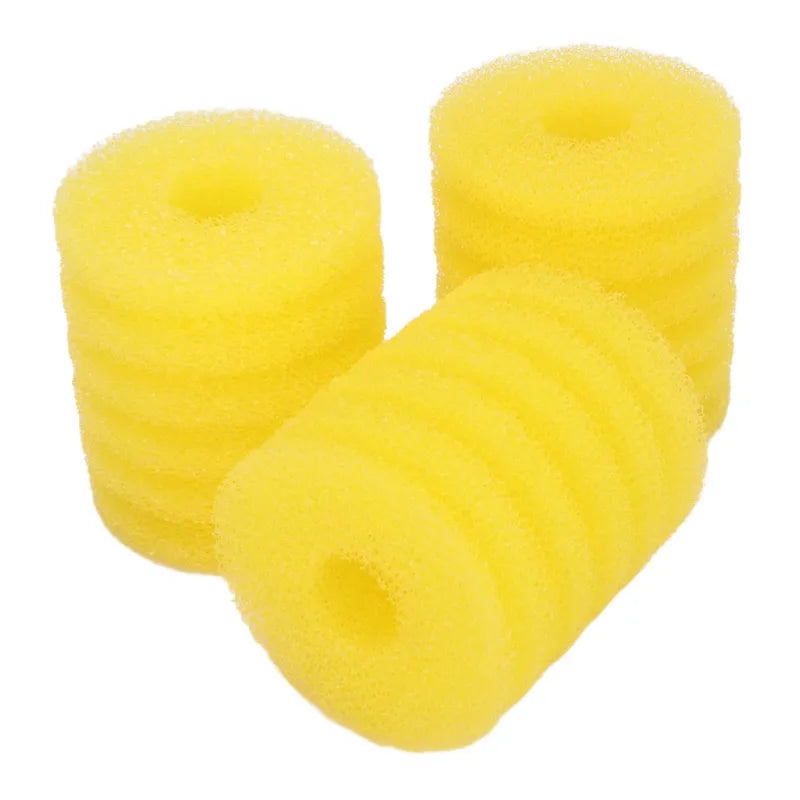 3-Pack Aquarium Filter Sponge for Fish Tanks, Cylindrical Foam Pre-Filter