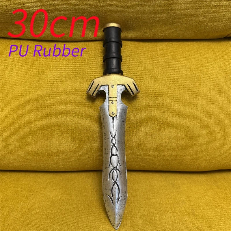 Halloween Knight Dagger Sword Cosplay Prop Role Play Gift Safety PU Rubber