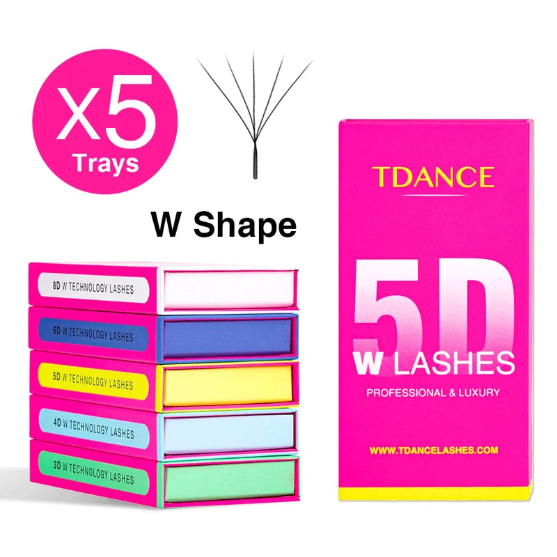 Natural Soft Premade Fan Eyelash Extensions - 3D to 8D W Shape Lash Sets