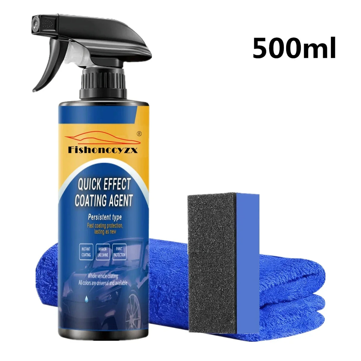 Car Coating Spray Waterless Wax & Scratch Remover - Quick Protective Polish