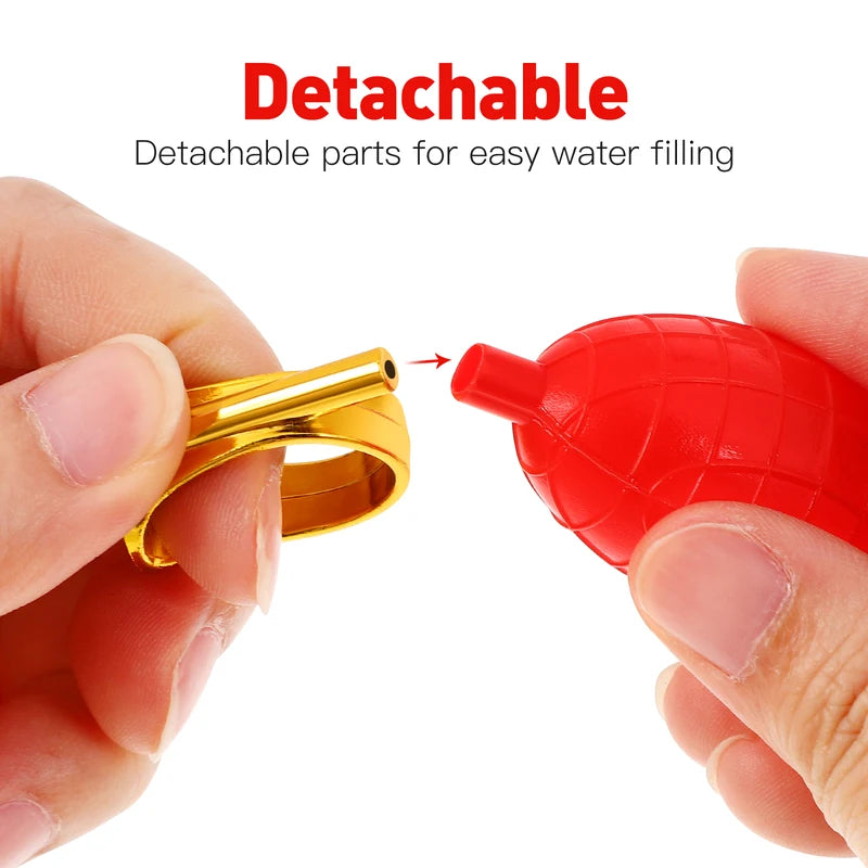 Water Squirt Ring Set - 3pcs Outdoor Indoor Prank Toys for Family Fun