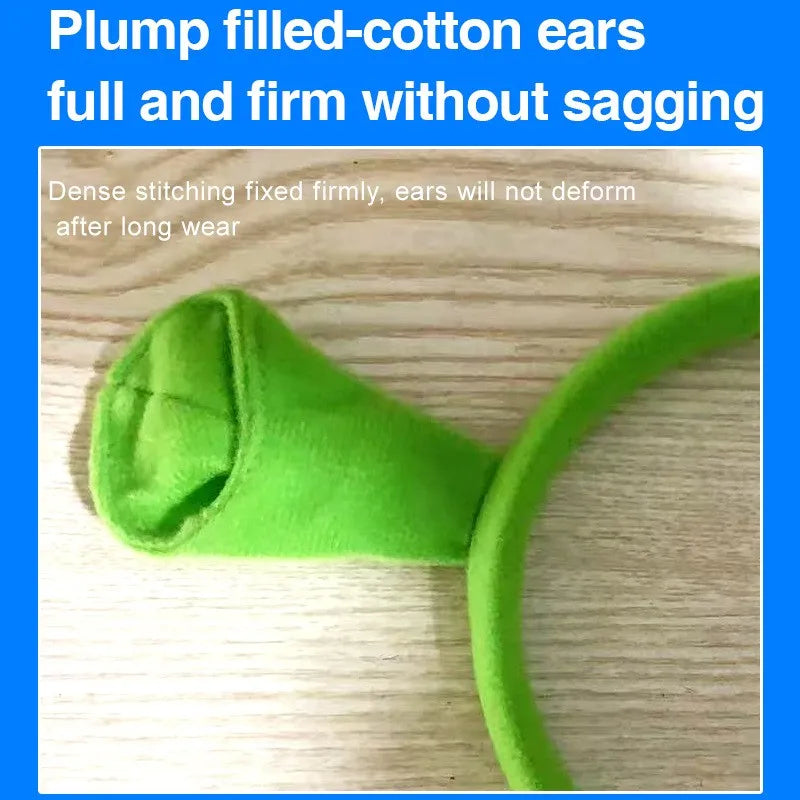 Cute Halloween Shrek Headband for Women - Cartoon Costume Hair Accessory