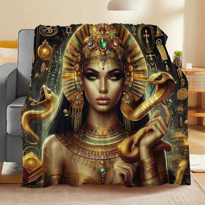 Snake Print Blanket - Portable Throw for Bed, Travel, Camping & Living Room