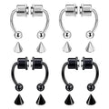 Women Fake Nose Ring Hoop Septum Piercing Body Jewelry - Stainless Steel Magnet