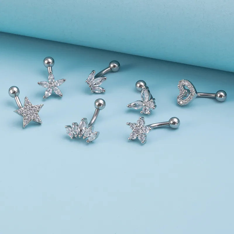 Eyebrow Ring for Women Men Stainless Steel Zircon Stylish Eyebrow Jewelry