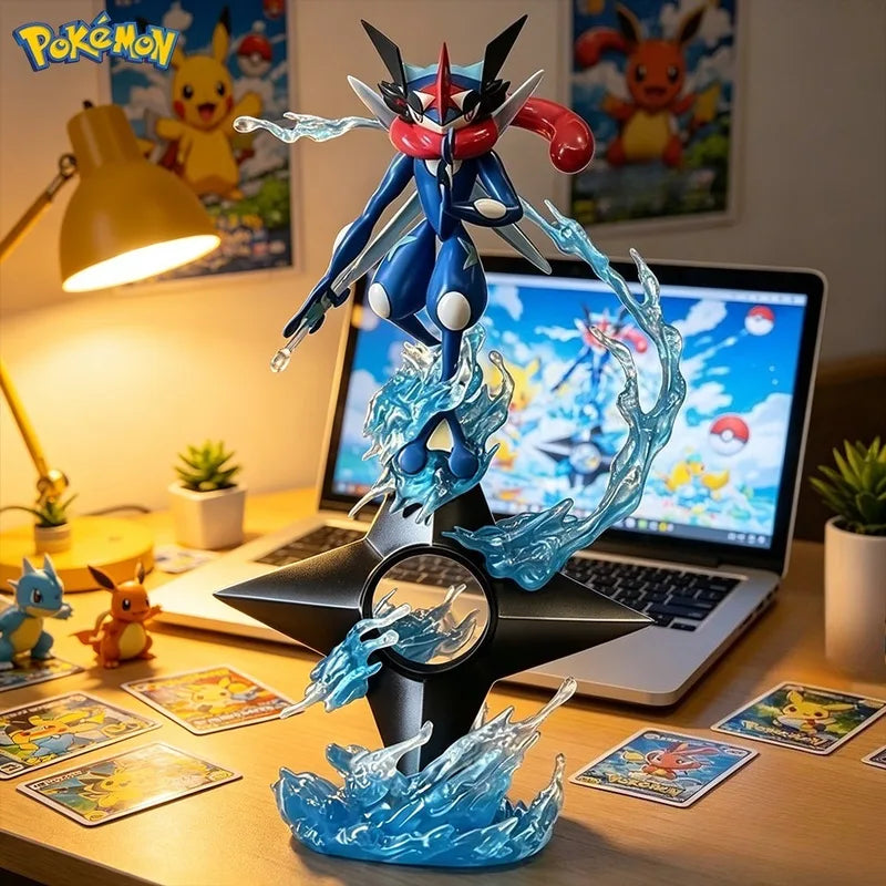 Anime Pokemon Greninja Action Figure PVC Statue - 19cm Collectible Toy