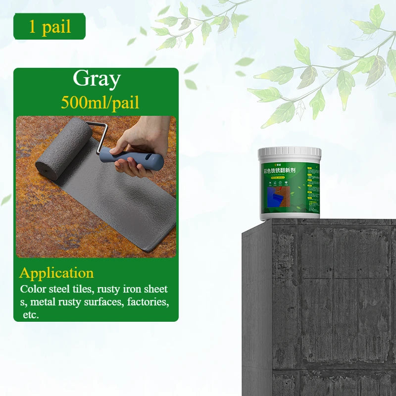 Water-Based Metal Paint - Rust Converter & Anti-Rust Primer, Easy Application
