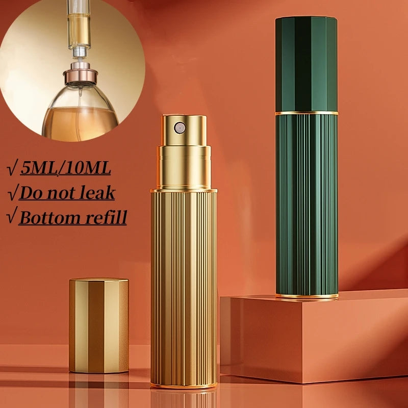 Refillable Mini Perfume Spray Bottles 5ml & 10ml - Portable Cosmetic Atomizer