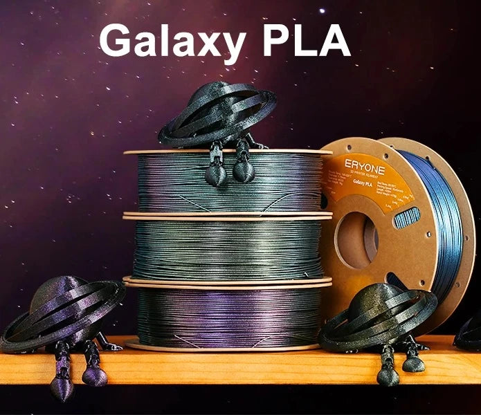 Glitter Galaxy PLA 3D Printing Filament 1.75mm Sparkly Shiny FDM Material - 1KG