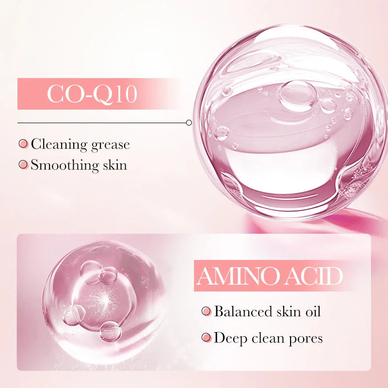 Deep Cleansing Facial Cleanser Foam for Sensitive Skin - Moisturizing & Brightening, 120ml