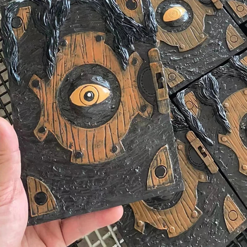 Spooky Devil Eye Halloween Decor Gothic Book Curse Prop for Haunted House