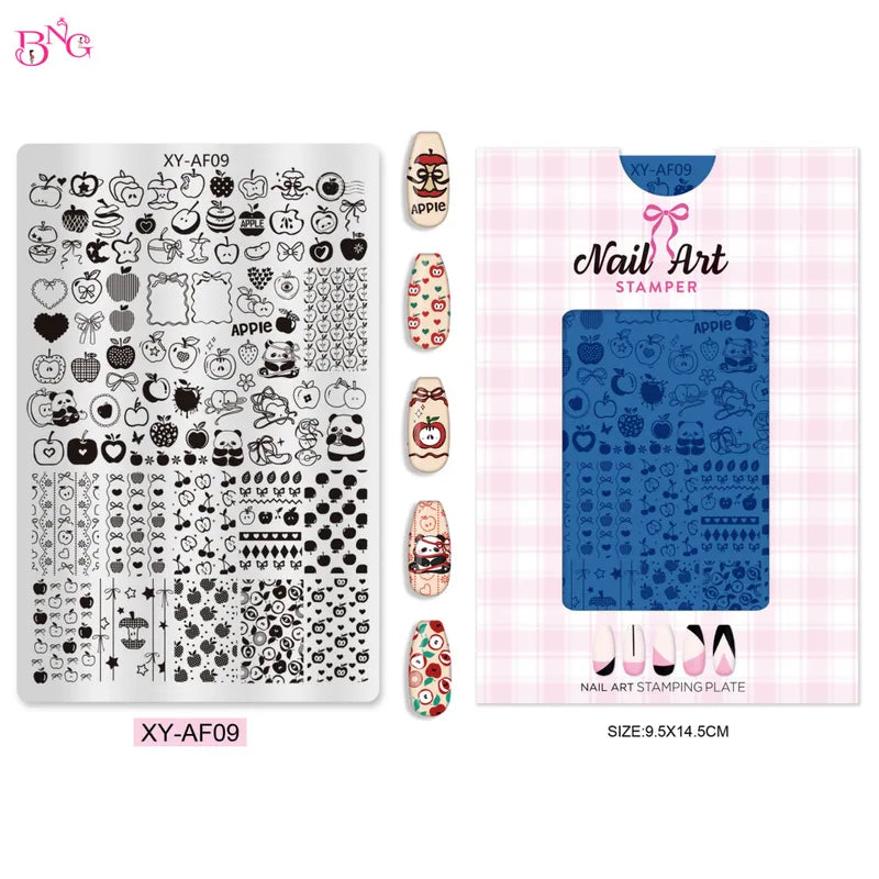 Nail Stamping Plate Love Animals Star for Nail Art & Manicure Designs