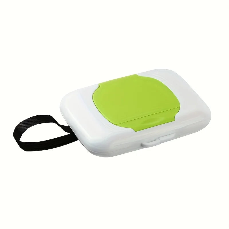 Refillable Baby Wipe Dispenser Case for Indoor Outdoor Travel & Reusable Use