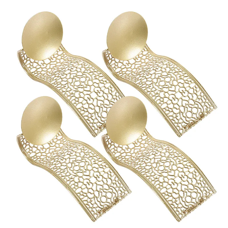 Set of 4 Metal Wall Candle Holders for Living Room & Home Decor