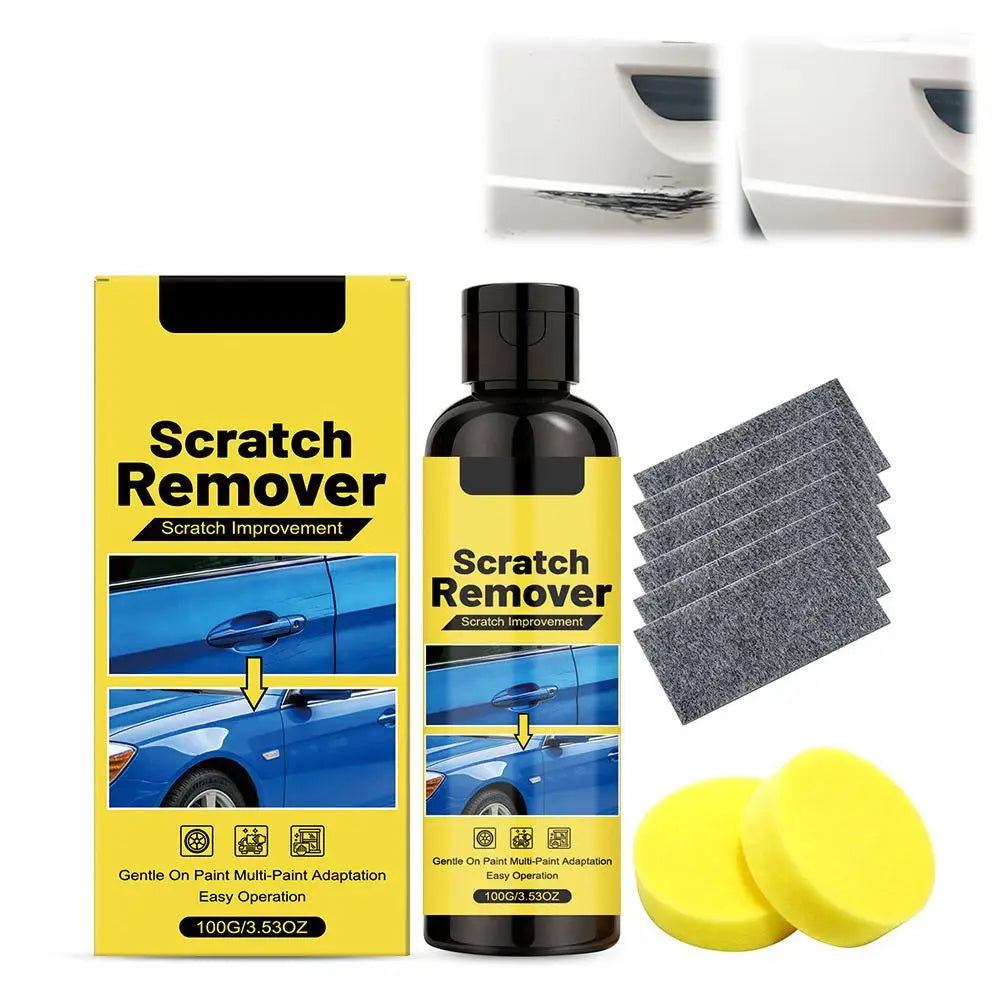 Car Scratch Removal Kit - Deep Paint Repair with Sponges - 100g