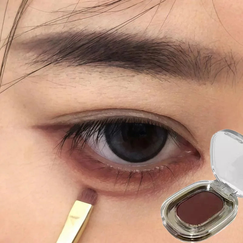 Red Brown Monochrome Eyeshadow Palette Waterproof Matte Eyeliner Makeup