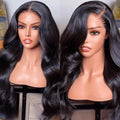 Brazilian Human Hair Wigs 13x4 Lace Front Pre Plucked Transparent HD Frontal