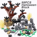 Halloween Building Blocks Set for Graveyard Scene - 99-265pcs Construction Decoration
