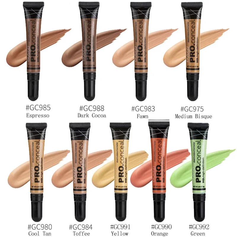 Oil Control Liquid Foundation & Concealer Cream - Long Lasting Face Makeup