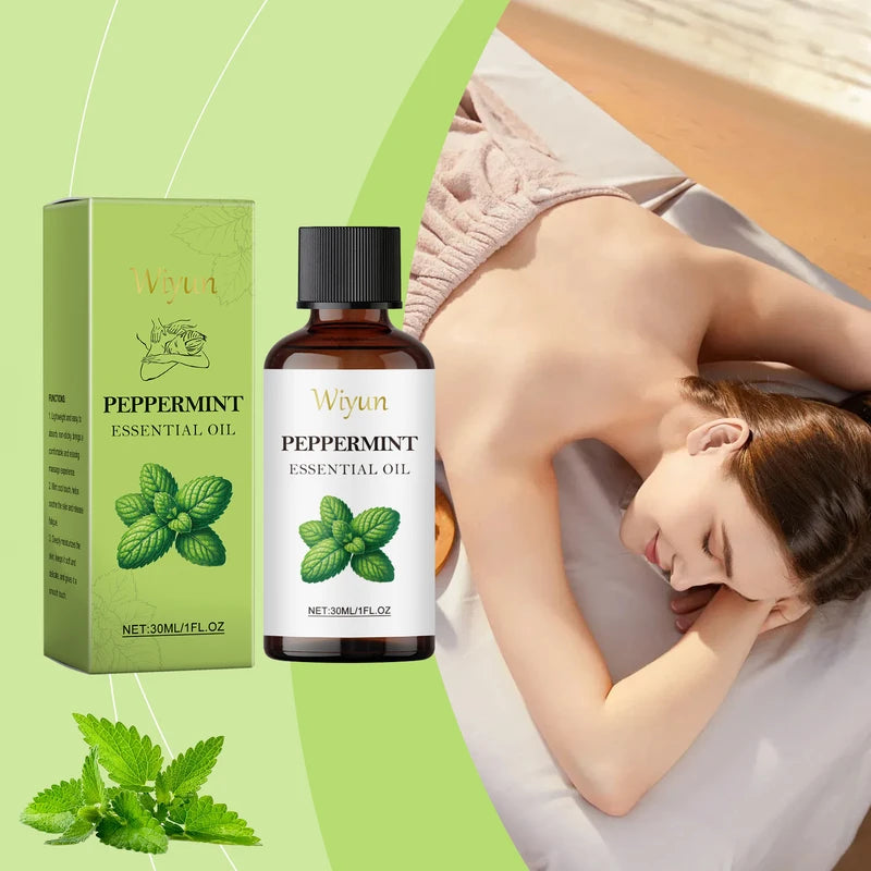 Multi-Functional Peppermint Body Massage Oil - Moisturizing Skin Care Essential Oil