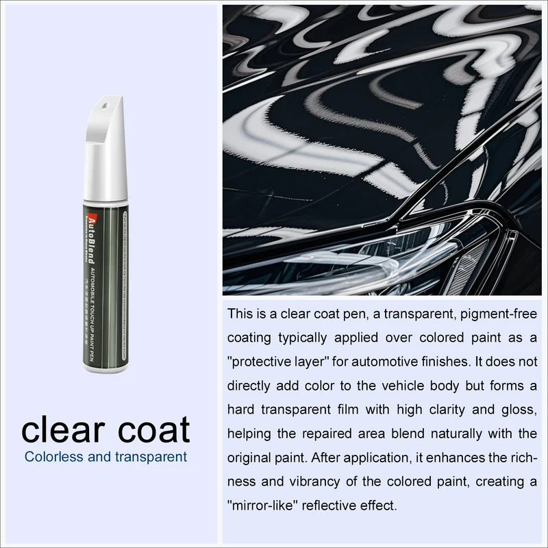 Vehicle Paint Touch Up Pen for Scratch Repair - Multiple Colors