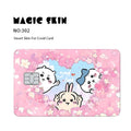 Anime Chiikawa Hachiware Usagi Poker Sticker Film Tape Skin for Credit Cards Waterproof Small Chip