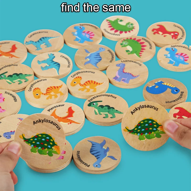 Montessori Matching Puzzle Toy Cognitive Memory Board Game Educational Toy for Children