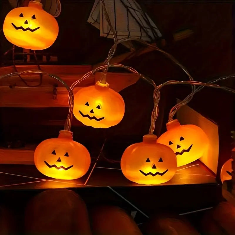 LED Pumpkin String Lights for Halloween Decorations Indoor Outdoor