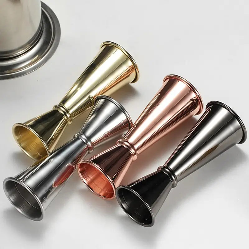 Double Cocktail Jigger with Measurement Scale Stainless Steel Bar Tool