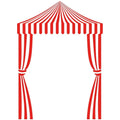 3 Pcs Carnival Party Decorations Striped Banner Set for Circus Halloween Festivities