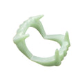 Glow Luminous Fake Vampire Teeth Set for Halloween Party Cosplay - 5 Pieces
