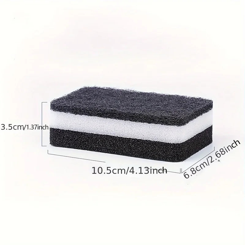 Double-Sided Dishwashing Sponge Stain Remover Kitchen Cleaning Cloth