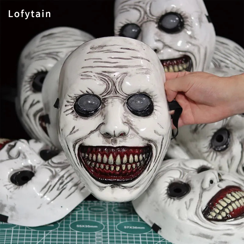Creepy Demon Mask Halloween Cosplay Skull Face Prop for Parties