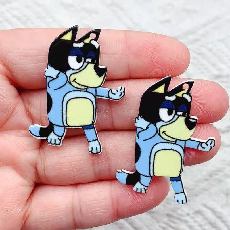 10pcs Acrylic Animal Charms for Jewelry Making & Crafts - Dog, Cat, Bird Pendant Pendants